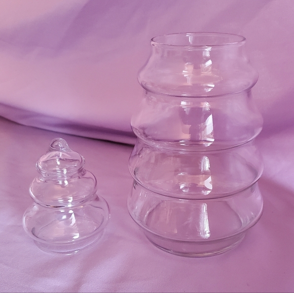 Vintage Glass Christmas Tree Apothecary Jar - Picture 2 of 2